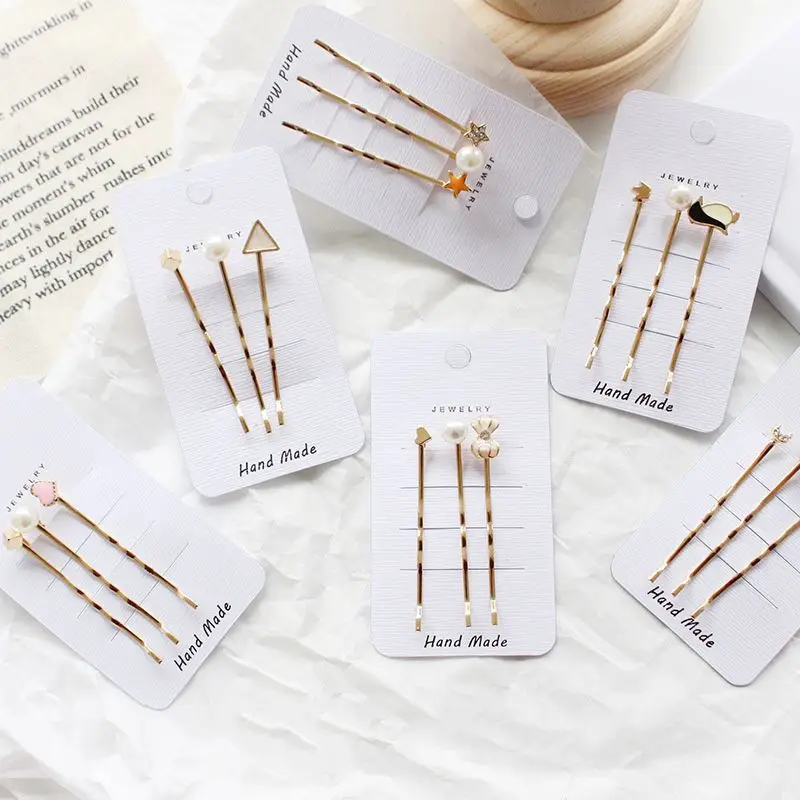 3pcs/set Hair Clips Metal Geometric Hairpins Heart Bowknot Imitiation Pearl Hair Clips New Animal Hairgrip Hair Accessories
3pcs/set Hair Clips Metal Geometric Hairpins Heart Bowknot Imitiation Pearl Hair Clips New Animal Hairgrip Hair Accessories
