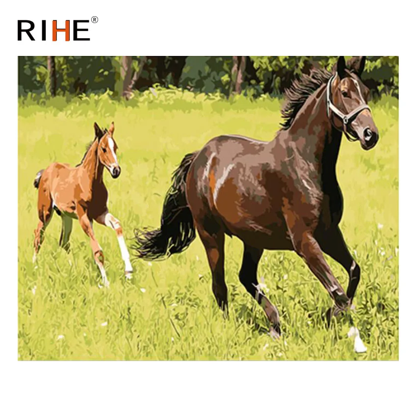 RIHE Horse Running DIY Oil Painting By Numbers Home Decor Painting On Canvas Wall Picture Art for living room Acrylic Paint
RIHE Horse Running DIY Oil Painting By Numbers Home Decor Painting On Canvas Wall Picture Art for living room Acrylic Paint
