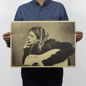 Higt Quality,Kurt Cobain/Nirvana frontman / rock poster/kraft paper/Cafe/bar poster/ Retro Poster/decorative painting 51x35.5cm
Higt Quality,Kurt Cobain/Nirvana frontman / rock poster/kraft paper/Cafe/bar poster/ Retro Poster/decorative painting 51x35.5cm