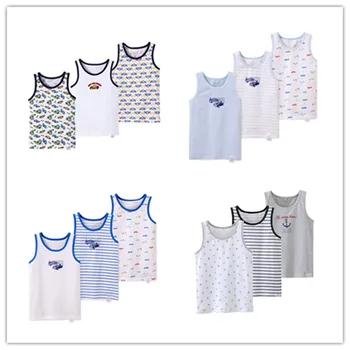 

boys tanks tops kids sleeveless cotton Camisoles vests boy candy color undershirt kids underwear Tanks Camisoles clothes 7010