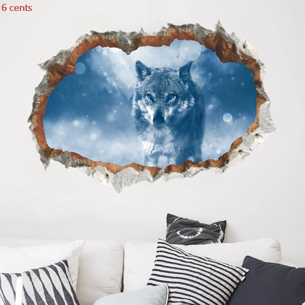 3D wall sticker snow original wolf wall stickers broken wall wall stickers decorative wall stickers mobile wall stickers
3D wall sticker snow original wolf wall stickers broken wall wall stickers decorative wall stickers mobile wall stickers