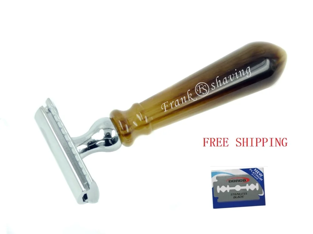 Frank Shaving-Double Edge Safety Razor with Faux Horn Handle +FREE BLADE+FREE SHIPPING #DE-05FH
Frank Shaving-Double Edge Safety Razor with Faux Horn Handle +FREE BLADE+FREE SHIPPING #DE-05FH