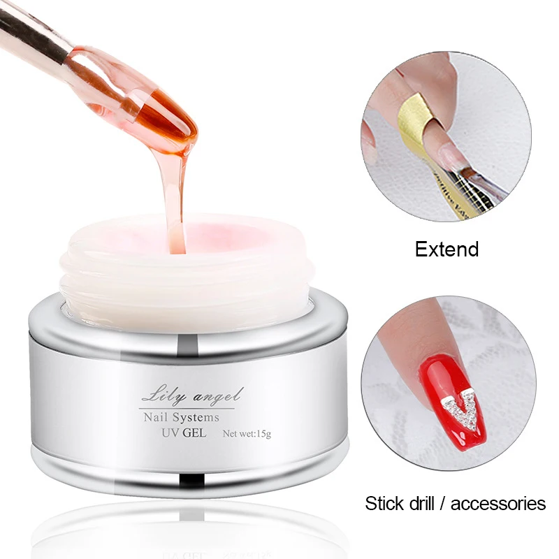 ANGNYA 1Pcs Nails Poly Gel Pink Transparent Clear UV Builder Gel Builder Polish Tool Acrylic Tips Nail Extensions Crystal Gel
ANGNYA 1Pcs Nails Poly Gel Pink Transparent Clear UV Builder Gel Builder Polish Tool Acrylic Tips Nail Extensions Crystal Gel
