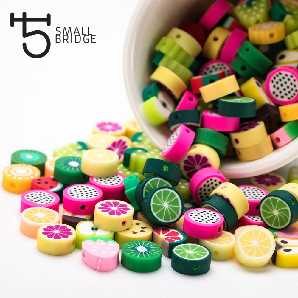 Colorful Fruit Fimo Polymer Clay Beads Jewelry Making Bracelet Diy Accessories for Girl Mix Design Loose Spacer Beads C302
Colorful Fruit Fimo Polymer Clay Beads Jewelry Making Bracelet Diy Accessories for Girl Mix Design Loose Spacer Beads C302