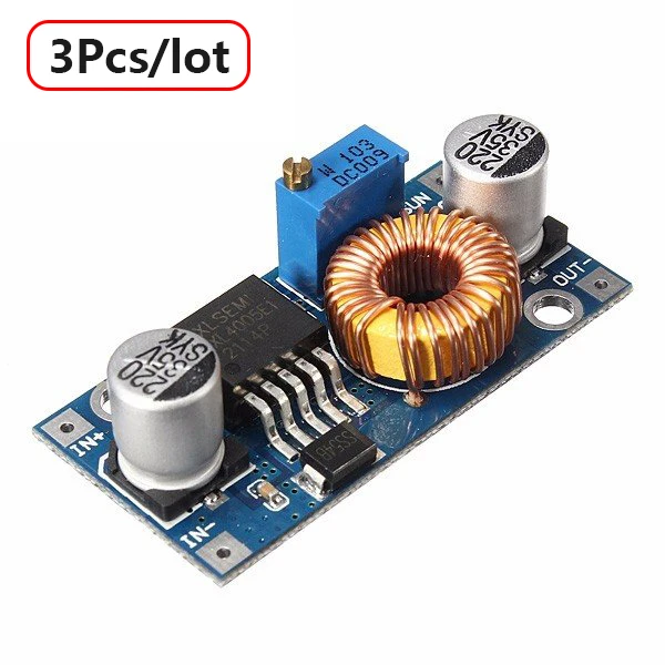 3Pcs/lot 5A XL4005 DC-DC Adjustable Step Down Module Power Supply Converter
3Pcs/lot 5A XL4005 DC-DC Adjustable Step Down Module Power Supply Converter