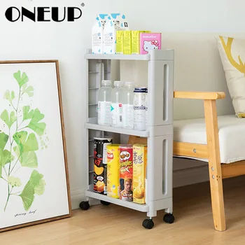 ONEUP Kitchen3/4 Layer With Wheels Shelf Refrigerator Side Frame Living Room Storage Rack Detachable Layer Bathroom Storage Rack
ONEUP Kitchen3/4 Layer With Wheels Shelf Refrigerator Side Frame Living Room Storage Rack Detachable Layer Bathroom Storage Rack
