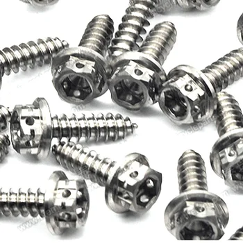 2pcs M5 titanium alloy bolts external hex socket screw flange head bolt primary colors screws 17mm length
2pcs M5 titanium alloy bolts external hex socket screw flange head bolt primary colors screws 17mm length