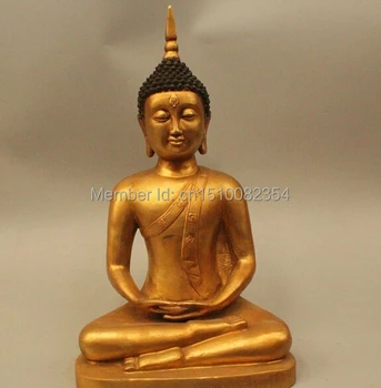 16" Tibet Tibetan Buddhism Brass Seat Thailand Ayutthaya Maitreya Buddha Statue
16" Tibet Tibetan Buddhism Brass Seat Thailand Ayutthaya Maitreya Buddha Statue