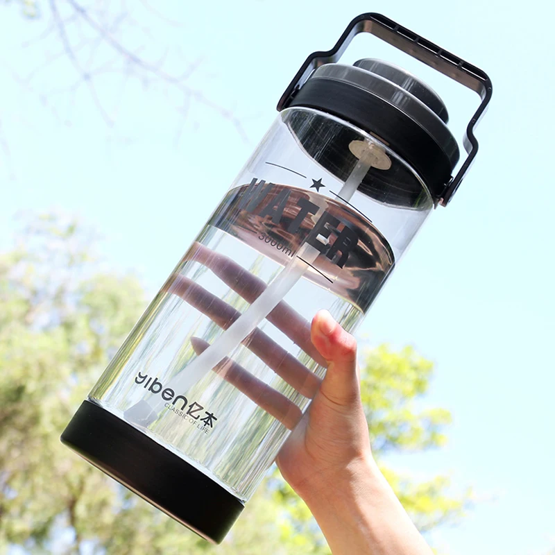 3000ml Water Bottle with Straw Large Capacity Plastic Sport Bottles for Training Camping Fitness BPA Free Drinkware Handle
3000ml Water Bottle with Straw Large Capacity Plastic Sport Bottles for Training Camping Fitness BPA Free Drinkware Handle