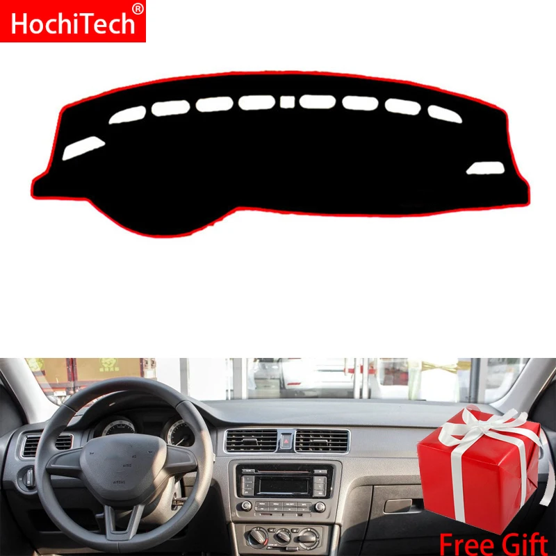 Для SKODA Rapid Spaceback 2014 2015 2019 чехлы для приборной панели автомобиля правой и левой