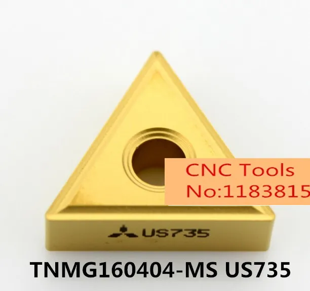 

10PCS TNMG160404-MS US735/TNMG160408-MS US735. cutting blade, turning tip,Suitable for MTJNR MTFNR MTQNR Series Lathe Tool