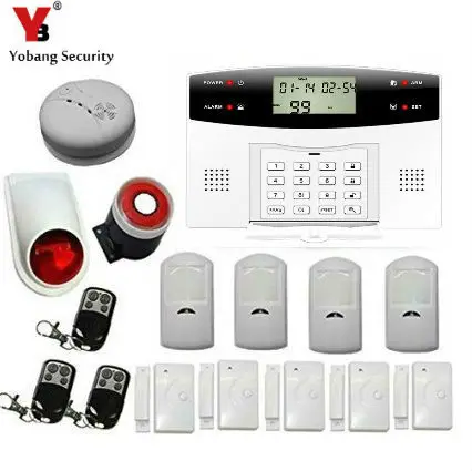 YoBang Security Wireless GSM Home Security Alarm System Russian French Ltalian Voice Smoke Door PIR Alarm Sensor +Smoke Alarm
YoBang Security Wireless GSM Home Security Alarm System Russian French Ltalian Voice Smoke Door PIR Alarm Sensor +Smoke Alarm