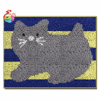 Latch hook rug kits tool kit in a suitcase cross-stitch kits thread knitting tools crochet hooks Cat carpet diy 52X38CM
Latch hook rug kits tool kit in a suitcase cross-stitch kits thread knitting tools crochet hooks Cat carpet diy 52X38CM