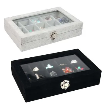 New Women High Quality Velvet Necklace Rings Etc Makeup Organizer Cube Jewelry Display/Jewelry Boxes For Girls
New Women High Quality Velvet Necklace Rings Etc Makeup Organizer Cube Jewelry Display/Jewelry Boxes For Girls
