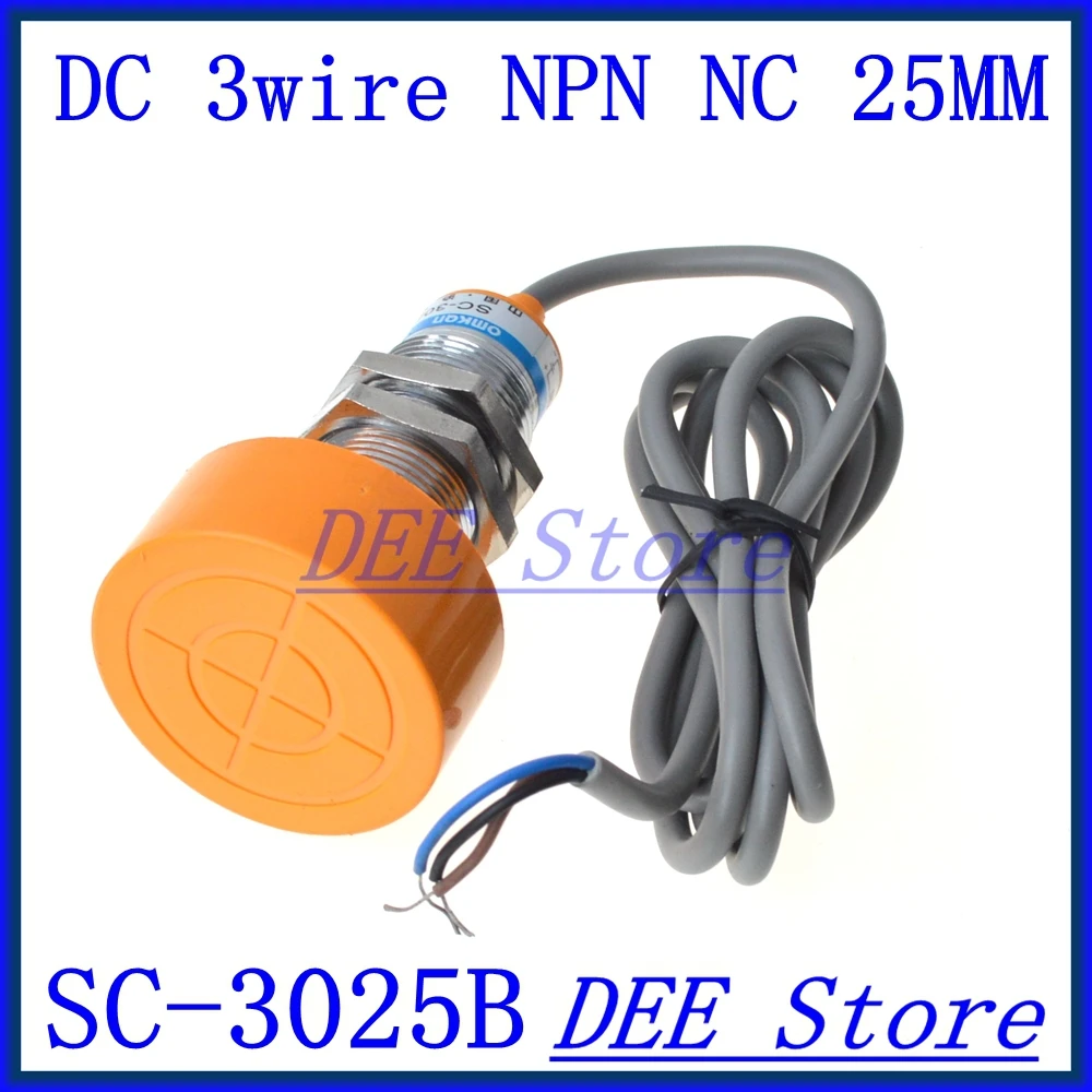 3wire Inductive Proximity Sensor NPN NC DC6-36V Detection distance 25MM Proximity Switch sensor switch SC-3025B
3wire Inductive Proximity Sensor NPN NC DC6-36V Detection distance 25MM Proximity Switch sensor switch SC-3025B