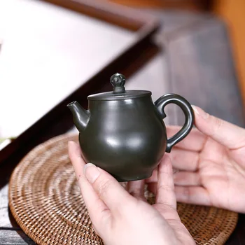 Pottery Teapot Manual Raw Ore Azure Clay Lotus Pot Kung Fu Tea Have Household Infusion Of Tea Kettle To Work In An Office Gift
Pottery Teapot Manual Raw Ore Azure Clay Lotus Pot Kung Fu Tea Have Household Infusion Of Tea Kettle To Work In An Office Gift