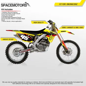 MX Vinyl decals background sticker skin for RM RMZ Z DRZ 2004...2014 250 450 125 cc year Motocross Enduro Dirtbike 
MX Vinyl decals background sticker skin for RM RMZ Z DRZ 2004...2014 250 450 125 cc year Motocross Enduro Dirtbike