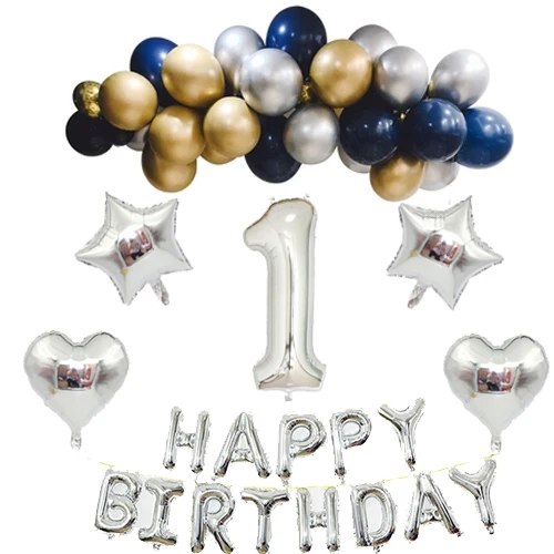 1 set Foil Silver HAPPY BIRTHDAY Balloon Wall Banner 32inch Number 18inch Air Helium Navy Blue Balloon Cloud Birthday Decor
1 set Foil Silver HAPPY BIRTHDAY Balloon Wall Banner 32inch Number 18inch Air Helium Navy Blue Balloon Cloud Birthday Decor
