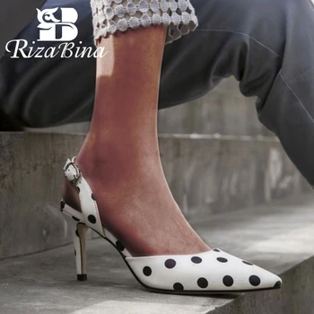 RizaBina Women High Heel Sandals Fashion Black And Stripe Dot Summer Shoes Women Sexy Party Wedding Sandals Size 33-40
RizaBina Women High Heel Sandals Fashion Black And Stripe Dot Summer Shoes Women Sexy Party Wedding Sandals Size 33-40