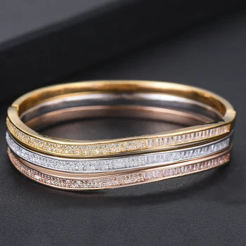 New Trendy Fahsion Famous Brand Bangle Full Cubic Zirconia For Engagement bijoux femme Lover Women Anniversary Festival Gift
New Trendy Fahsion Famous Brand Bangle Full Cubic Zirconia For Engagement bijoux femme Lover Women Anniversary Festival Gift