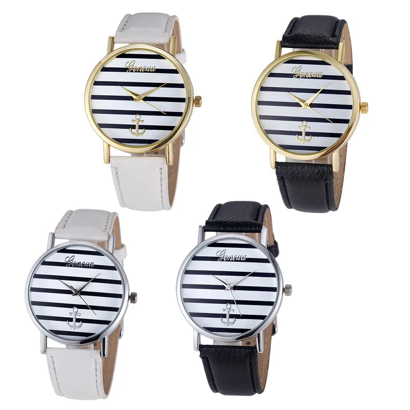 Women's watches 2017 most top brand luxury Geneva Striped Anchor Analog Leather Quartz Wrist Watches for women fashion simple
Women's watches 2017 most top brand luxury Geneva Striped Anchor Analog Leather Quartz Wrist Watches for women fashion simple