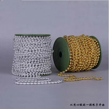 1Meters 6MM Gold Or Silver Artificial Pearl Bead Chain Garland Spool Rope Wedding Party Christmas Tree Home Hanging Decoration
1Meters 6MM Gold Or Silver Artificial Pearl Bead Chain Garland Spool Rope Wedding Party Christmas Tree Home Hanging Decoration