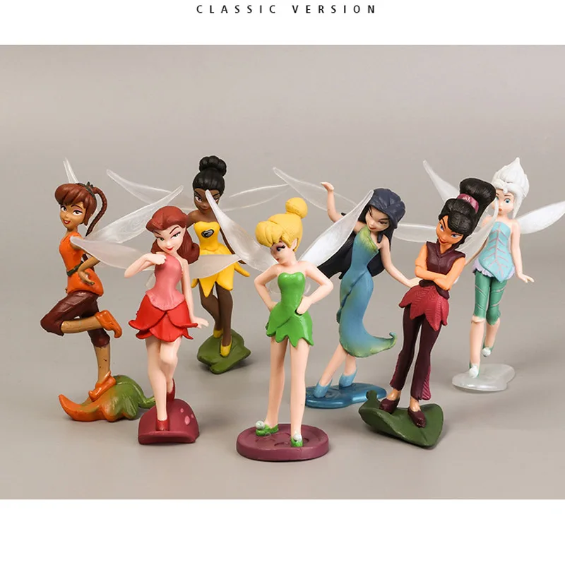 9cm 7pcs/lot Tinker Bell PVC figure dolls Tinkerbell Fairy Zarina Rosetta Waves Fawn PVC Action Figure Collection
9cm 7pcs/lot Tinker Bell PVC figure dolls Tinkerbell Fairy Zarina Rosetta Waves Fawn PVC Action Figure Collection