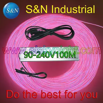 Pink 100M Flexible Wire Rope Tube Neon Light with 100-240V AC inverter for holiday,party,festival and house decoration free EMS
Pink 100M Flexible Wire Rope Tube Neon Light with 100-240V AC inverter for holiday,party,festival and house decoration free EMS