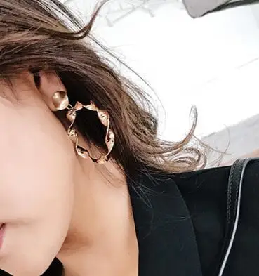 Metal Thread Curve Europe and America Earrings for Women Round Hoop Earrings Fashion Accessories Jewelry Party Gifts CEL324
Metal Thread Curve Europe and America Earrings for Women Round Hoop Earrings Fashion Accessories Jewelry Party Gifts CEL324
