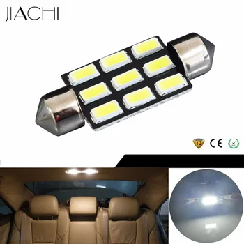 JIACHI 100 x Automobile LED C5W Festoon 39mm 3910 LED 5730SMD 9 Chips For Car Interior Dome Lamp Reading Bulb DC12V White 6000K
JIACHI 100 x Automobile LED C5W Festoon 39mm 3910 LED 5730SMD 9 Chips For Car Interior Dome Lamp Reading Bulb DC12V White 6000K