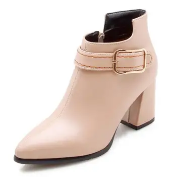 Ladies Chaussure Women Luxury Leather Shoes Woman Zapatos Mujer Sapato Ankle Boots Chunky High Heels Gladiator Booties XZ181216
Ladies Chaussure Women Luxury Leather Shoes Woman Zapatos Mujer Sapato Ankle Boots Chunky High Heels Gladiator Booties XZ181216