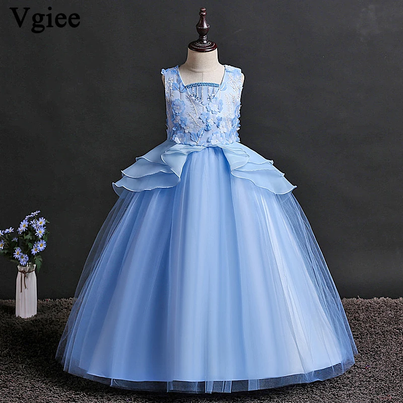 

Vgiee Girls Christmas Princess Kids 2019 Ankle-Length Party Weddings Girls Clothing Dress for Girls 10 To 12 Years CC097