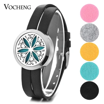 10pcs/lot Aroma Oil Diffuse Locket Bracelet 316L Stainless Steel Double Leather Twist Open Bangle with Oil Pads VA-577*10
10pcs/lot Aroma Oil Diffuse Locket Bracelet 316L Stainless Steel Double Leather Twist Open Bangle with Oil Pads VA-577*10