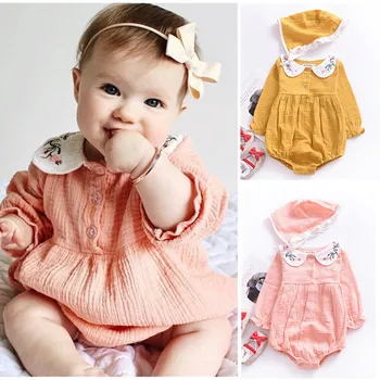 Spring New 2019 official store newborn baby bodysuits Baby Girl Baby Doll Collar Embroidery long sleeve Children Pink Bodysuit
Spring New 2019 official store newborn baby bodysuits Baby Girl Baby Doll Collar Embroidery long sleeve Children Pink Bodysuit