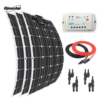 300 Watt 12 Volt Flexible Monocrystalline Solar Panel Kit with 30A PWM EP Solar Charge Controller for RV Solar Charging System
300 Watt 12 Volt Flexible Monocrystalline Solar Panel Kit with 30A PWM EP Solar Charge Controller for RV Solar Charging System