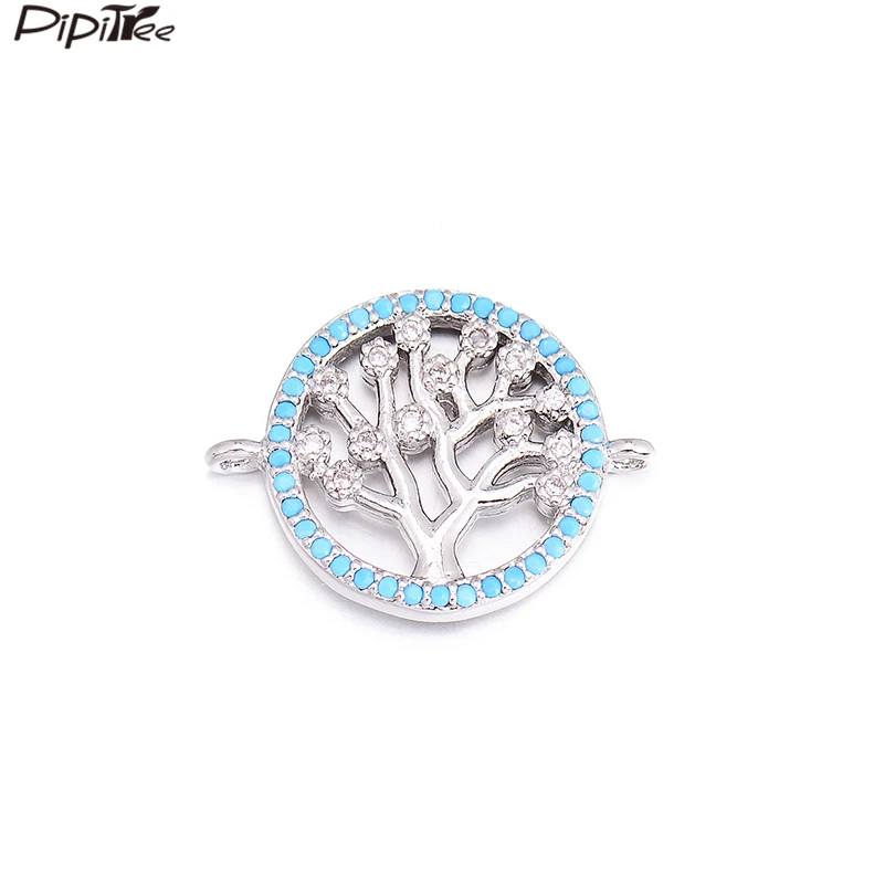 Pipitree Gorgeous White CZ Life Tree Charms with Blue Zircon Stones on Border DIY Round Charms for Bracelet Jewelry Making 15mm
Pipitree Gorgeous White CZ Life Tree Charms with Blue Zircon Stones on Border DIY Round Charms for Bracelet Jewelry Making 15mm