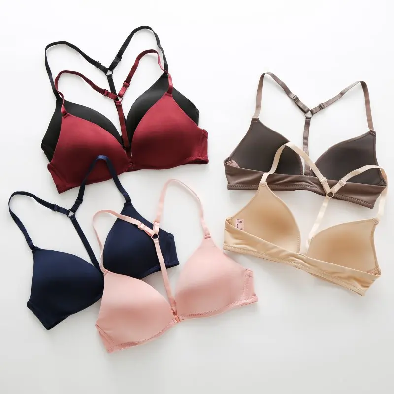 Spring Summer Seamless Sexy Front Button Bra Push Up Y-Line Straps Underwear Female Wireless Small Chest Bralette
Spring Summer Seamless Sexy Front Button Bra Push Up Y-Line Straps Underwear Female Wireless Small Chest Bralette