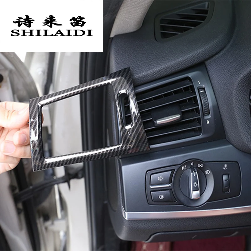 Car Styling AC Front air Outlet Trim Frame Decoration Sticker Cover carbon fiber For BMW X3 F25 X4 F26 Interior Auto Accessories
Car Styling AC Front air Outlet Trim Frame Decoration Sticker Cover carbon fiber For BMW X3 F25 X4 F26 Interior Auto Accessories