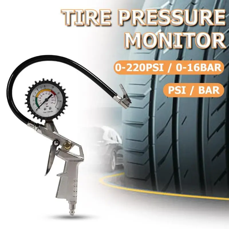 0-220 psi Car Tire Pressure Gauge Pointer Tyre Air Pressure Inflator Inflate Tyre Pressure Car Measuring Tire Pressure Gauge
0-220 psi Car Tire Pressure Gauge Pointer Tyre Air Pressure Inflator Inflate Tyre Pressure Car Measuring Tire Pressure Gauge
