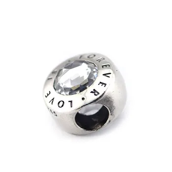 100% 925 Sterling Silver Jewelry Bead Fit European Charm Bracelet Valentine's Day DIY Fashion Jewelry Love Is Forever Charm Bead
100% 925 Sterling Silver Jewelry Bead Fit European Charm Bracelet Valentine's Day DIY Fashion Jewelry Love Is Forever Charm Bead