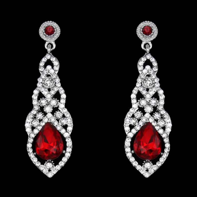 Fashion Vintage Mariage Cristal Strass Dangle Drop Chandelier Boucles d/'oreilles Cadeaux