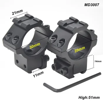 AloneFire 30mm Ring Tactical Laser Sight Flashlight Rifle Scope Mount Adjustable Elevation Windage for 11mm Rail System MD3007
AloneFire 30mm Ring Tactical Laser Sight Flashlight Rifle Scope Mount Adjustable Elevation Windage for 11mm Rail System MD3007