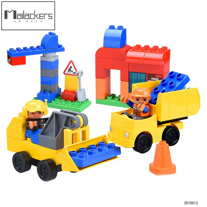 Mailackers Duplo Series City Engineering Bricks Toy Figures Car Set DIY Model Building Blocks Educational Kids Toys For Children
Mailackers Duplo Series City Engineering Bricks Toy Figures Car Set DIY Model Building Blocks Educational Kids Toys For Children