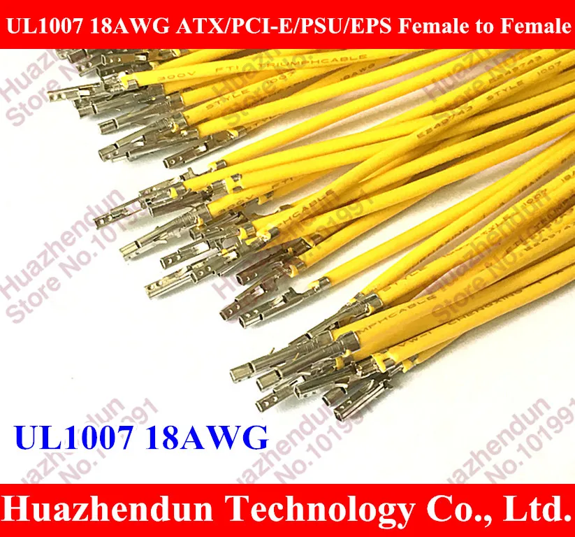 3000 шт./лот UL1007 18AWG ATX/PCI-E/PSU/EPS Female/male, male-male обжимные контакты провода-желтый/черный DHL
3000 шт./лот UL1007 18AWG ATX/PCI-E/PSU/EPS Female/male, male-male обжимные контакты провода-желтый/черный DHL