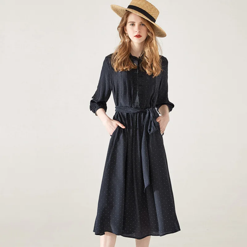 Elegant Summer Silk Dress 100% Party Embroidery 2019 Office Lady Solid O-Neck Fashion Maxi Three Quarter Sexy Maxi Dress Women
Elegant Summer Silk Dress 100% Party Embroidery 2019 Office Lady Solid O-Neck Fashion Maxi Three Quarter Sexy Maxi Dress Women