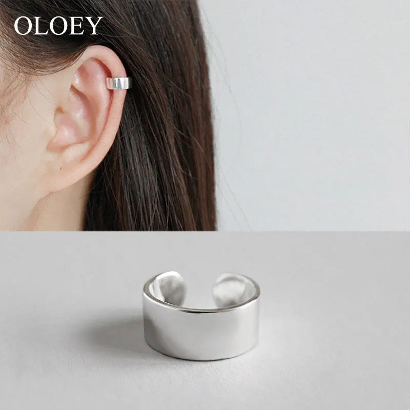 OLOEY 1PCS 100% Real 925 Silver Clip Earrings for Women Korean Simple Ear Cuff Earring without Piercing Fine Jewelry YME258
OLOEY 1PCS 100% Real 925 Silver Clip Earrings for Women Korean Simple Ear Cuff Earring without Piercing Fine Jewelry YME258