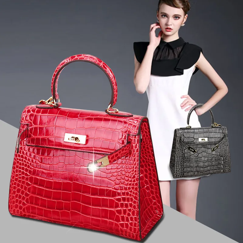 European and American fashion crocodile pattern bag lady style bag trend single shoulder oblique straddle bag ladder bag
European and American fashion crocodile pattern bag lady style bag trend single shoulder oblique straddle bag ladder bag
