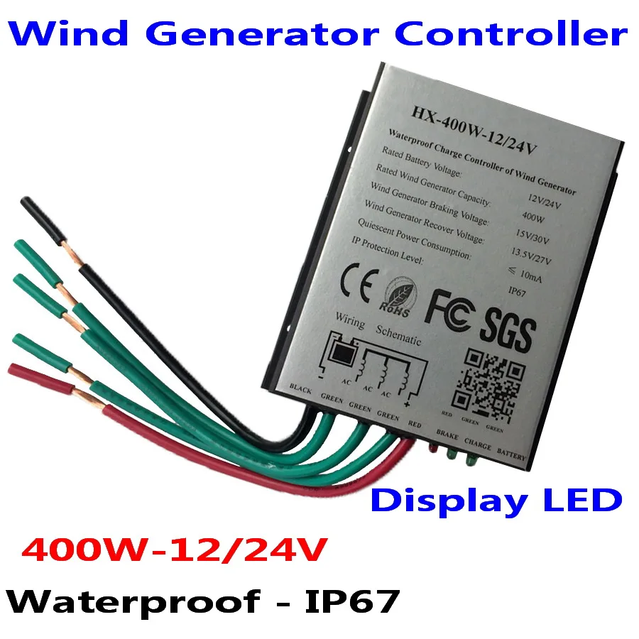 400W 12V/24V Wind Turbine Generator Charge Controller Waterproof IP67 Wind Controller Wind Generator Controller
400W 12V/24V Wind Turbine Generator Charge Controller Waterproof IP67 Wind Controller Wind Generator Controller