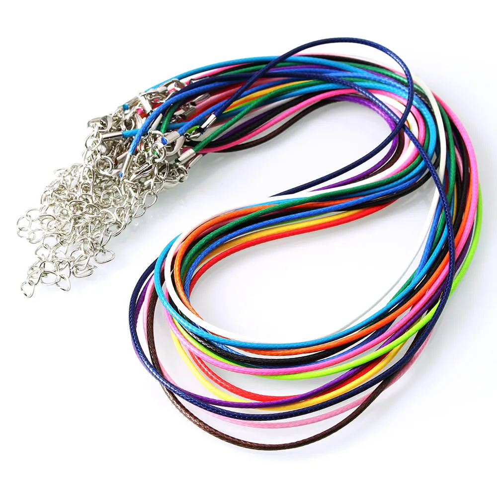 10Strands Necklace Accessories Findings Fashion Necklace Cord for Pendant Necklalce Women Men Waxed Nylon Cord 18 Inch Necklaces
10Strands Necklace Accessories Findings Fashion Necklace Cord for Pendant Necklalce Women Men Waxed Nylon Cord 18 Inch Necklaces
