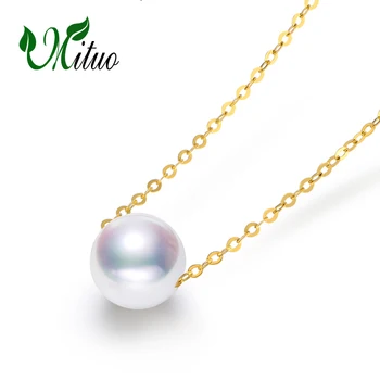 MITUO 18K Gold necklace,round pearl pendant fine Jewelry 18k yellow gold necklace & pendant for lovers pearl pendants for women
MITUO 18K Gold necklace,round pearl pendant fine Jewelry 18k yellow gold necklace & pendant for lovers pearl pendants for women